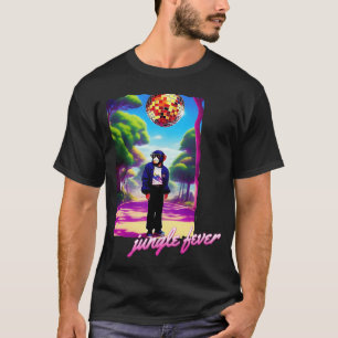 T-shirt Fievre de la jungle singe disco anime fille des an