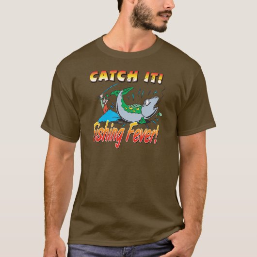 T-shirt Fièvre de la pêche (Devant)
