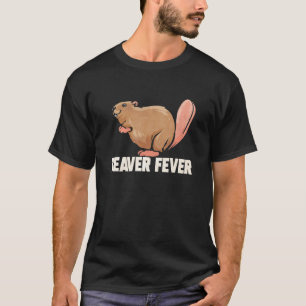 T-shirt Fièvre du castor chez le rongeur animal du castor