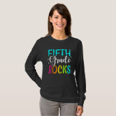T-shirt Fifth Grade Rocks Shirt Team 5th Grade Teacher (Devant entier)
