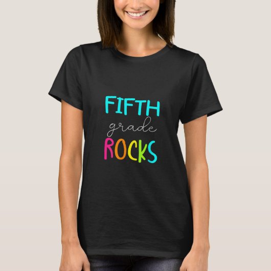 T-shirt Fifth Grade Rocks Team 5th Grade Teacher (Devant)