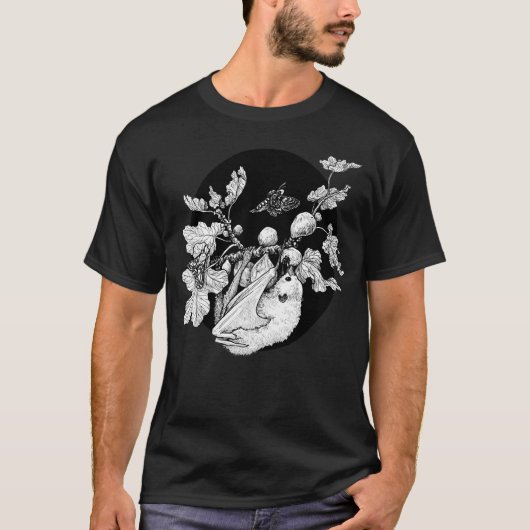 T-shirt Fig Tree Et Fruit Bat (Devant)