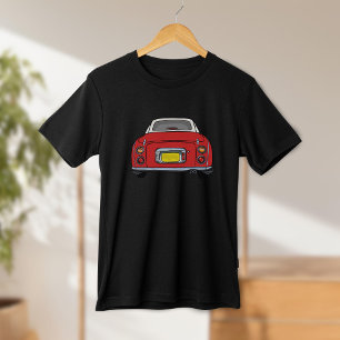 T-shirt Figarations Jote Rouge Figaro Voiture Graphique T-