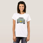 T-shirt Figarations Sympa Emerald Green Figaro Voiture Gra (Devant entier)