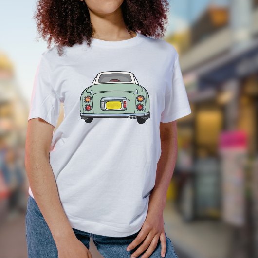 T-shirt Figarations Sympa Emerald Green Figaro Voiture Gra