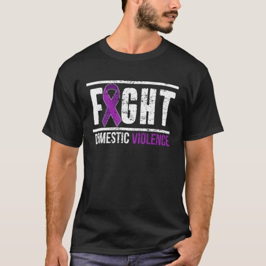 T-shirt Fight Domestic Violence Awareness Survivor (Devant)