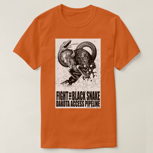 T-shirt Fight the Black Snake NODAPL (Design devant)