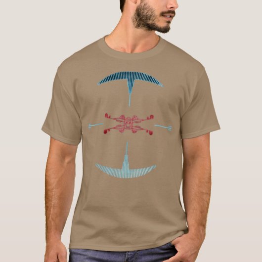 T-shirt Fighter Target Funny (Devant)