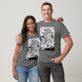 T-shirt 'Fighting American' jaren 50 (Unisex)