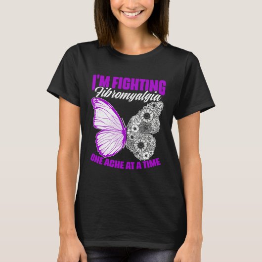 T-shirt Fighting Fibromyalgia  Fibro Survivor Fibromyalgia (Devant)