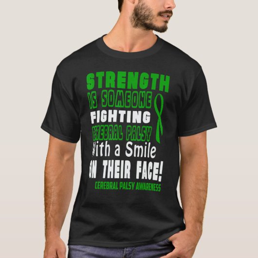 T-shirt Fighting with a smile Cerebral Palsy Awareness (Devant)