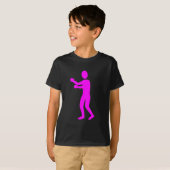T-shirt Figure de boîte - Magenta (Devant entier)