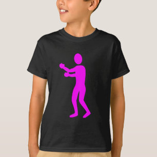T-shirt Figure de boîte - Magenta