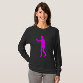 T-shirt Figure de boîte - Magenta (Devant entier)