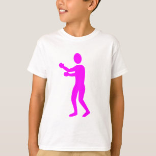 T-shirt Figure de boîte - Magenta