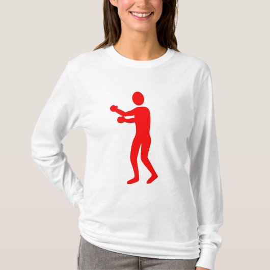 T-shirt Figure de boîte - Rouge (Devant)