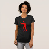 T-shirt Figure de boîte - Rouge (Devant entier)