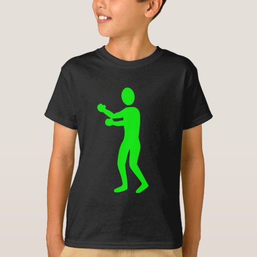 T-shirt Figure de boxe - Vert (Devant)