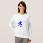 T-shirt Figure de clôture bleue (Devant entier)