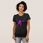T-shirt Figure de clôture - Magenta (Devant entier)