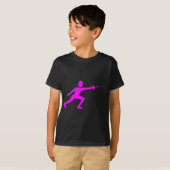 T-shirt Figure de clôture - Magenta (Devant entier)