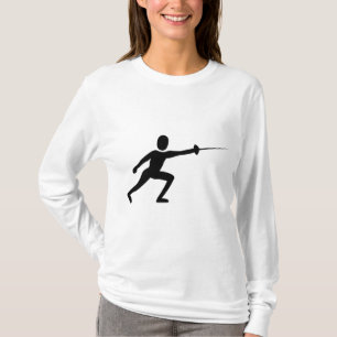 T-shirt Figure de clôture noire