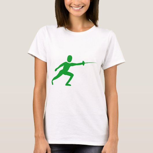 T-shirt Figure de clôture - Vert d'herbe (Devant)