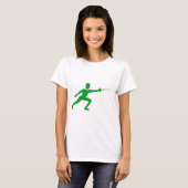 T-shirt Figure de clôture - Vert d'herbe (Devant entier)