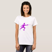 T-shirt Figure de clôture - violet (Devant entier)