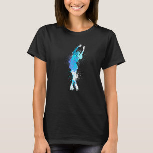 T-shirt Figure de danse de sport d'hiver Fille de patinage