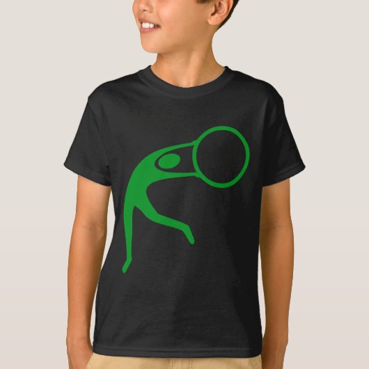 T-shirt Figure de gymnastique rythmique - Vert herbe (Devant)