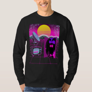 T-shirt Figure de Mothman Cryptide Art Vaporwave