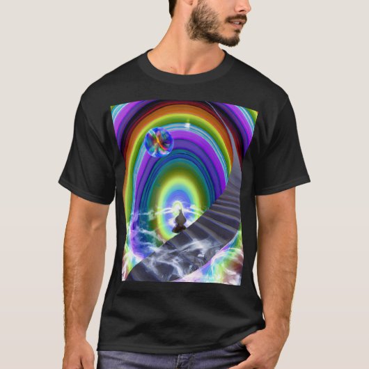 T-shirt Figure de mystère au Stargate interdimensionnel (Devant)