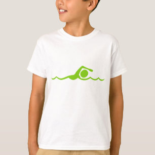 T-shirt Figure de natation - Martian Green