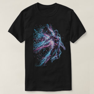 T-shirt Figure de néon éclaboussé