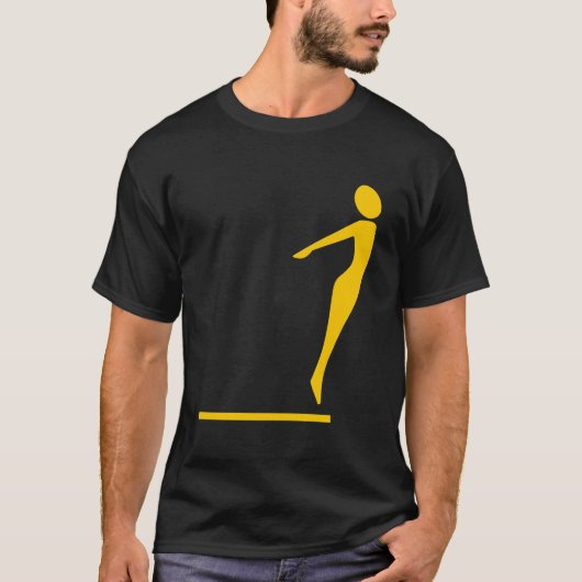 T-shirt Figure de plongée - Ambre (Devant)