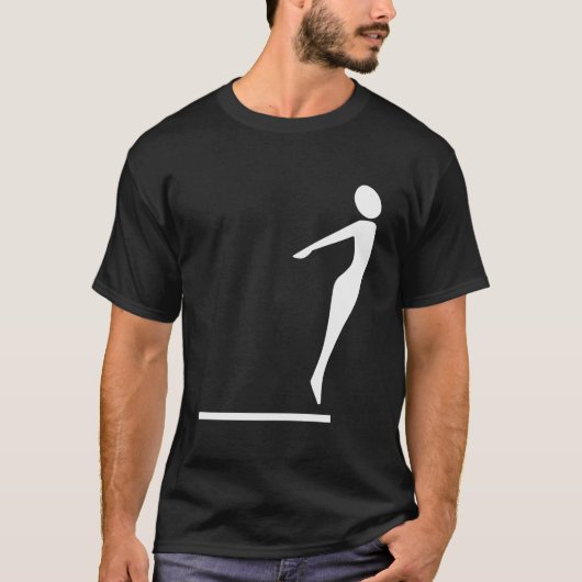 T-shirt Figure de plongée - Blanc (Devant)