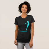 T-shirt Figure de plongée - Cyan (Devant entier)