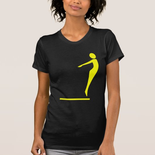 T-shirt Figure de plongée - Jaune (Devant)