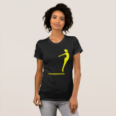 T-shirt Figure de plongée - Jaune (Devant entier)