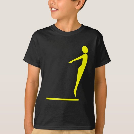 T-shirt Figure de plongée - Jaune (Devant)