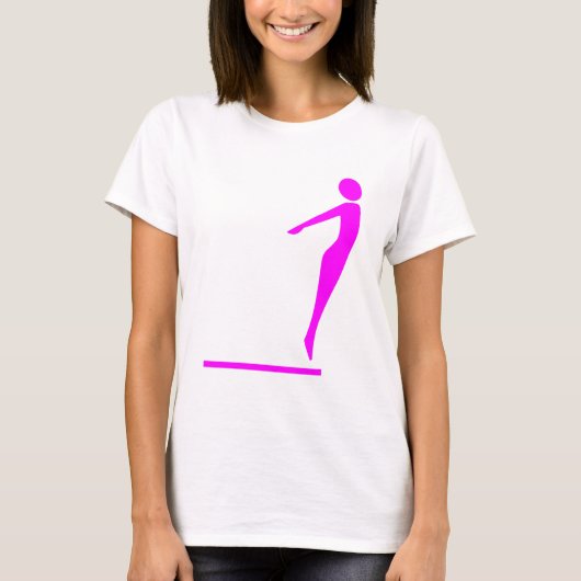 T-shirt Figure de plongée - Magenta (Devant)