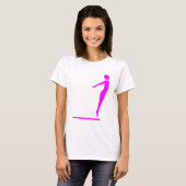 T-shirt Figure de plongée - Magenta (Devant entier)
