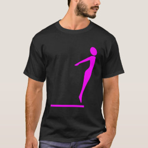 T-shirt Figure de plongée - Magenta