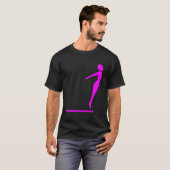 T-shirt Figure de plongée - Magenta (Devant entier)