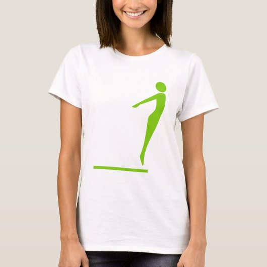 T-shirt Figure de plongée - Martian Green (Devant)