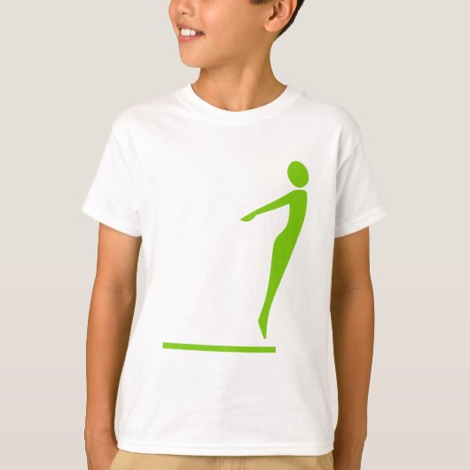 T-shirt Figure de plongée - Martian Green (Devant)