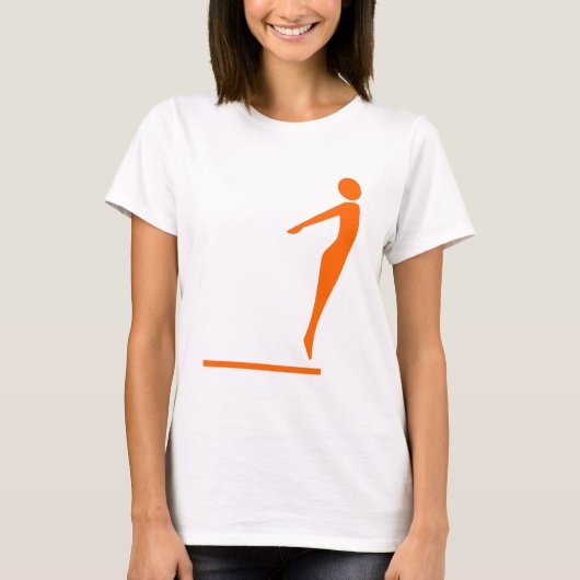 T-shirt Figure de plongée - Orange (Devant)