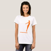 T-shirt Figure de plongée - Orange (Devant entier)