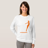 T-shirt Figure de plongée - Orange (Devant entier)